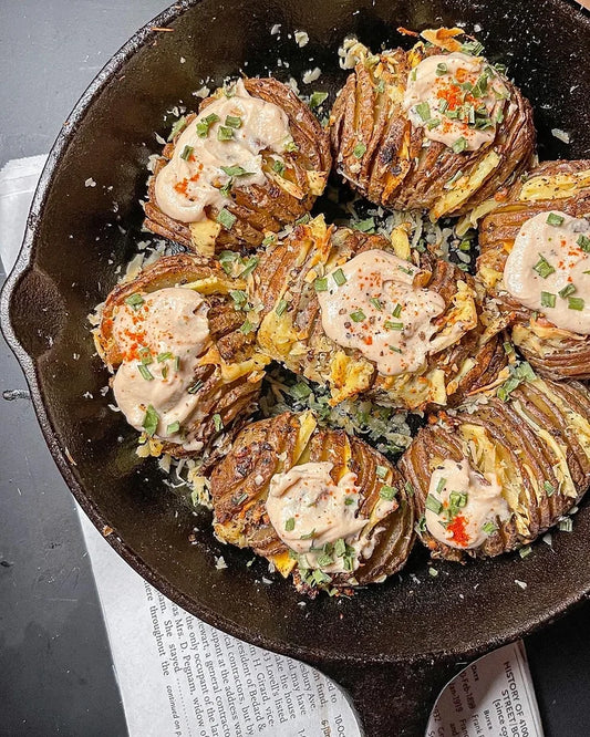 Cheesy Hasselback Potatoes