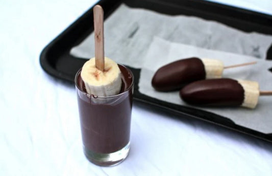 Frozen Chocolate Banana Pops