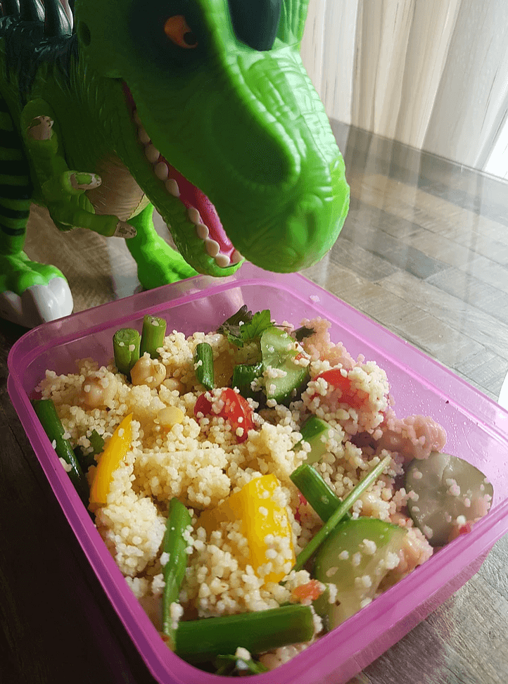 Couscous with Hot Sauce…Kid Friendly