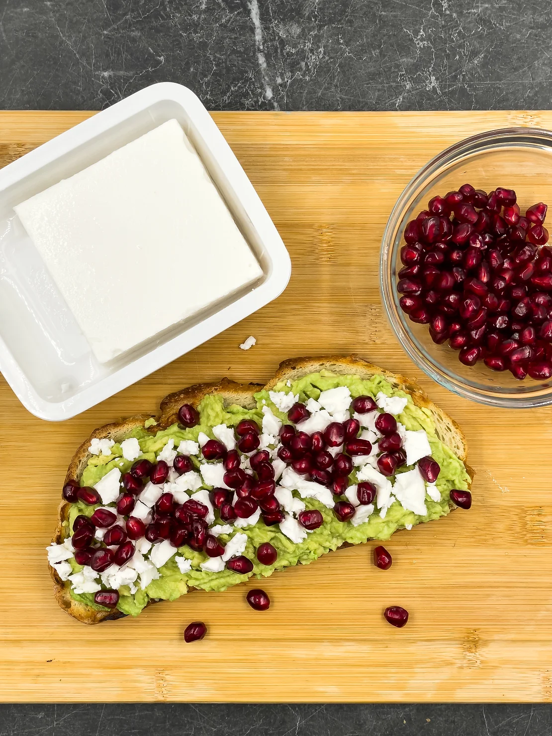 Get Your Morning Supercharged with Pomegranate Avocado Toast